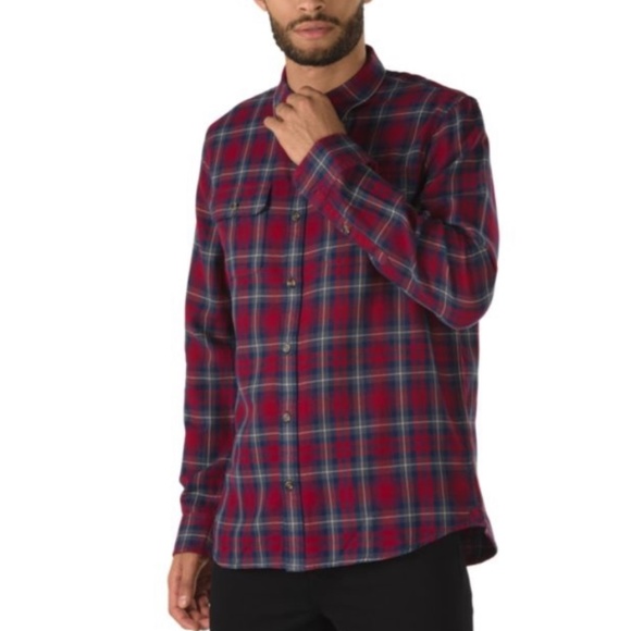 Vans Other - VANS Sycamore Classic Fit Plaid Button-Up Flannel Shirt Red Men’s VN0A36HM1OA